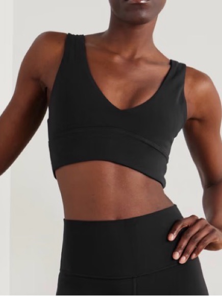 Lululemon Athletica Black V-Neck Sports Bra